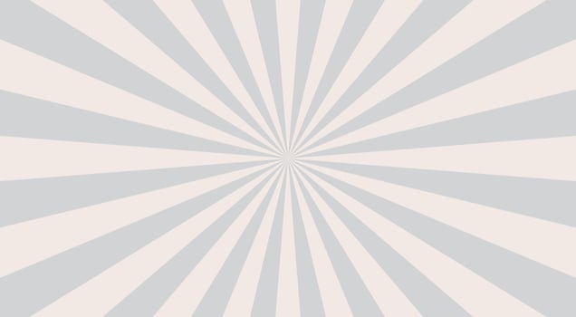 Abstract explosion background in white grey gradient color. Asian style glare effect. Sunshine sparkle pattern. Vector illustration of a radial ray. Narrow beam. For backdrops, posters, and banners.