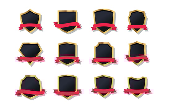 Basic Shield Icon Template Concept vector