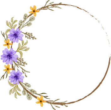 beautiful elegant watercolor flower frame png