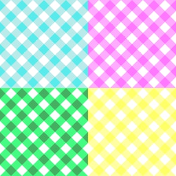 seamless plaid background Plaid fabric 3 colors For shirts, blankets, tablecloths, covers or other fashion items. Daily life and home textile printing vector
