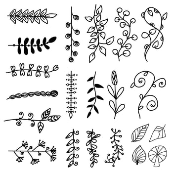 Ornamental lines and stripes doodle of free hand drawing sketch vector