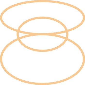 Minimal Oval Outline Design vector