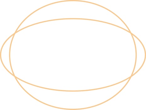 Minimal Oval Outline Design vector