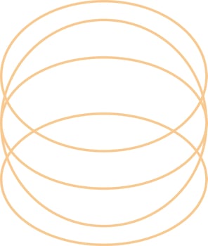 Minimal Oval Outline Design vector