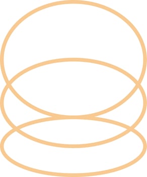Minimal Oval Outline Design vector