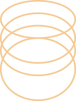 Minimal Oval Outline Design vector