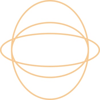 Minimal Oval Outline Design vector