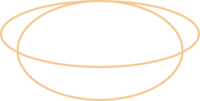 Minimal Oval Outline Design vector