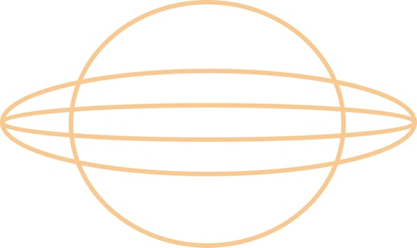 Minimal Oval Outline Design vector