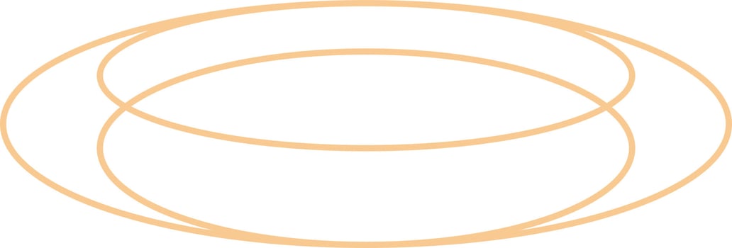 Minimal Oval Outline Design vector