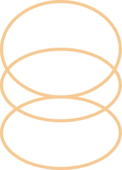 Minimal Oval Outline Design vector