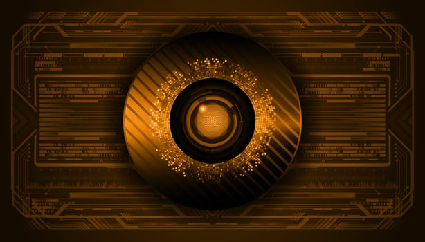 Modern Technology Background with eye vector