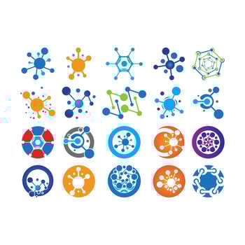 Molecule vector illustration design