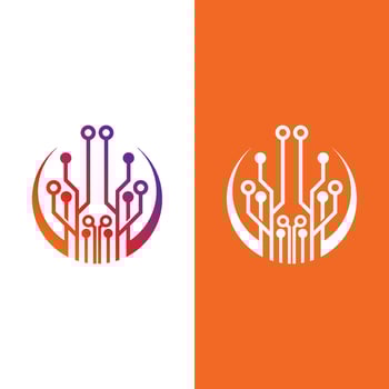 Technology logo images illustration design vector