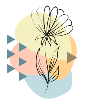 Flower decoration. PNG with transparent background. For printing on t shirt, mug, pillow and other designs.