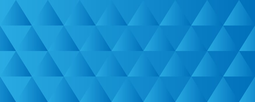 Abstract geometric background with gradient 3d triangles pattern in blue coloros vector
