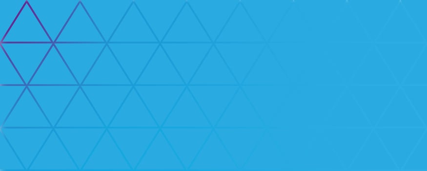 Abstract geometric background with gradient outline triangles pattern in blue coloros vector