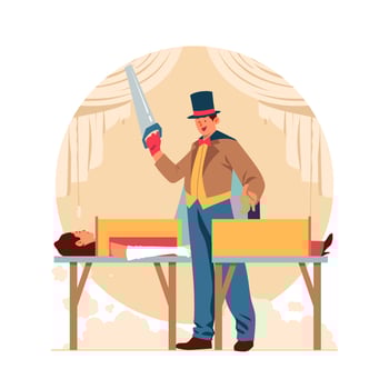 Magician Character Concept vector