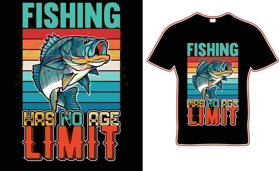 fishing t-shirt design. vector t-shirt design.