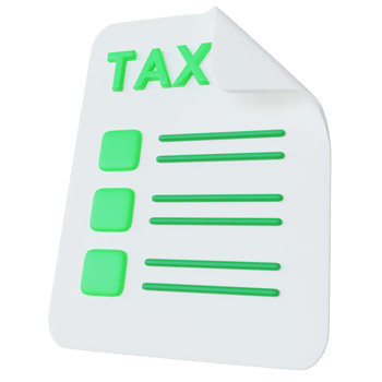 3D Tax Document png