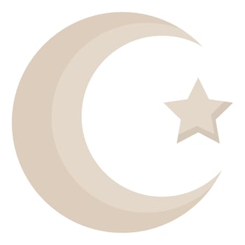 islam moon design vector