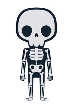 halloween skeleton design vector