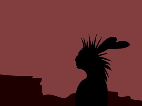 American Indian Heritage Day flat design vector illustration