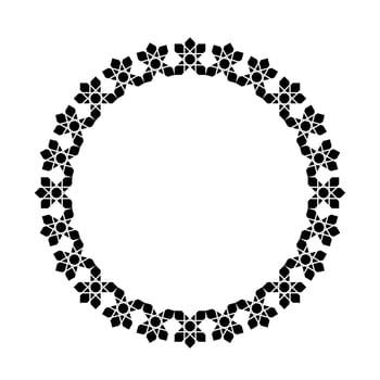 Circle Shape Ornamental Motive Pattern. Decoration for Interior, Exterior, Carpet, Textile, Garment, Cloth, Silk, Tile, Plastic, Paper, Wrapping, Wallpaper, Pillow, Sofa, Background, Ect. Vector