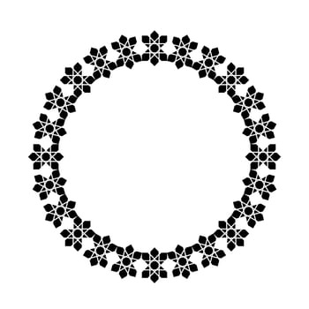 Circle Shape Ornamental Motive Pattern. Decoration for Interior, Exterior, Carpet, Textile, Garment, Cloth, Silk, Tile, Plastic, Paper, Wrapping, Wallpaper, Pillow, Sofa, Background, Ect. Vector