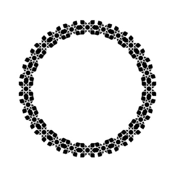 Circle Shape Ornamental Motive Pattern. Decoration for Interior, Exterior, Carpet, Textile, Garment, Cloth, Silk, Tile, Plastic, Paper, Wrapping, Wallpaper, Pillow, Sofa, Background, Ect. Vector