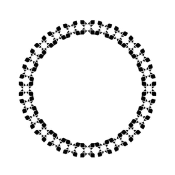 Circle Shape Ornamental Motive Pattern. Decoration for Interior, Exterior, Carpet, Textile, Garment, Cloth, Silk, Tile, Plastic, Paper, Wrapping, Wallpaper, Pillow, Sofa, Background, Ect. Vector