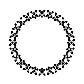 Circle Shape Ornamental Motive Pattern. Decoration for Interior, Exterior, Carpet, Textile, Garment, Cloth, Silk, Tile, Plastic, Paper, Wrapping, Wallpaper, Pillow, Sofa, Background, Ect. Vector