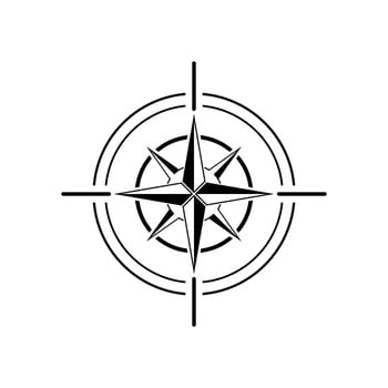compass target logo icon vector
