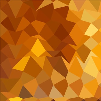 Gamboge Yellow Abstract Low Polygon Background vector