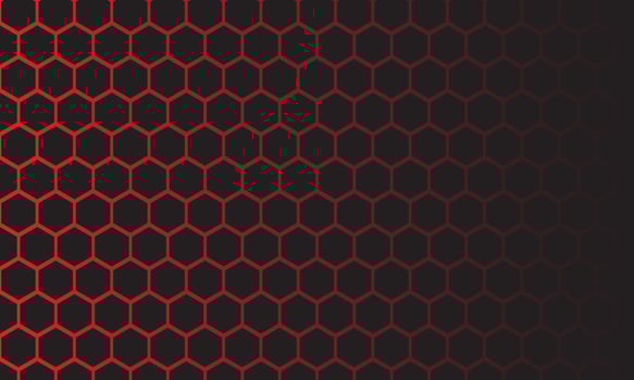 red luxury metal honeycomb, red luxury metal hexagon vector