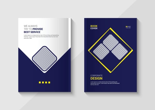 Corporate Business Book Cover Design Template vector