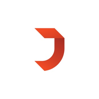Letter J logo symbol design template elements vector