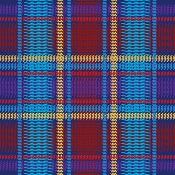 Tartan plaid pattern seamless vector background. Multicolored for flannel shirt, blanket, throw, or other modern textile design. Herringbone woven texture.