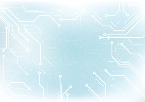 Abstract background with technology circuit board texture. Electronic motherboard illustration. Communication and engineering concept. Vector illustration