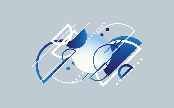 Abstract Blue Modern Technology Background. Vector illustration