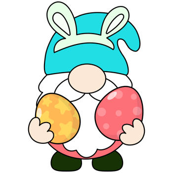 Gnomes Easter Filled clipart png