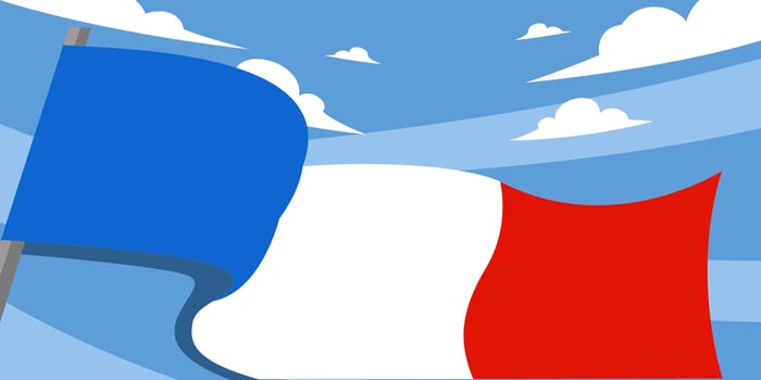 France Flag Vector Background Design Templates