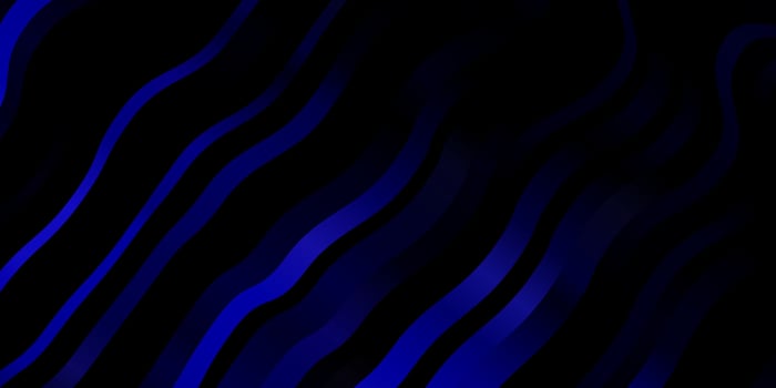 Dark BLUE vector pattern with wry lines.