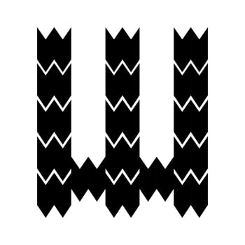 Letter W logo design. vector