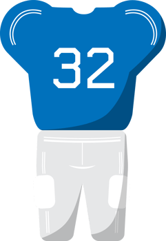 American football uniform icon sign png