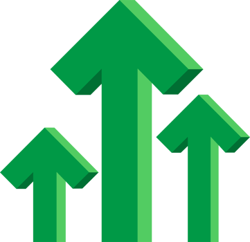 Green Up Arrows Icon Sign Symbol png
