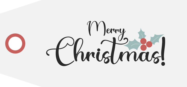 Christmas  gift tag. Merry Christmas png
