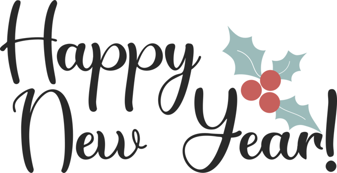 lettering Happy New Year png