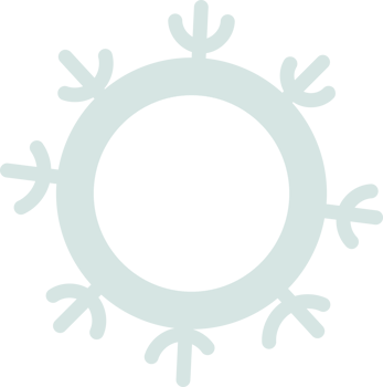 Decor. snowflake frame png