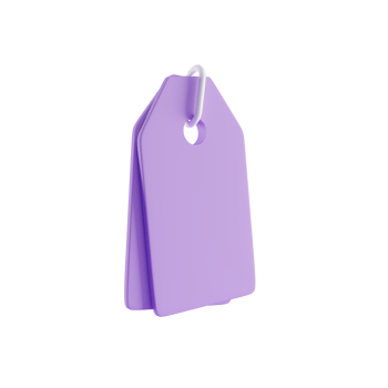 label 3d icon, 3d render concept png